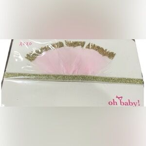 oh baby! Lily Crown Pink / Gold Glitter Adjustable Head Piece